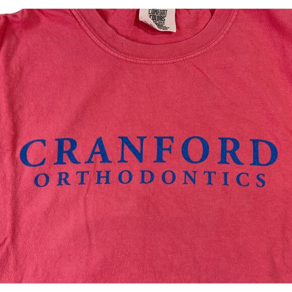 Comfort Colors Cranford Orthodontics Pink Tee Short Sleeve Crew Neck Size Small - Picture 4 of 12